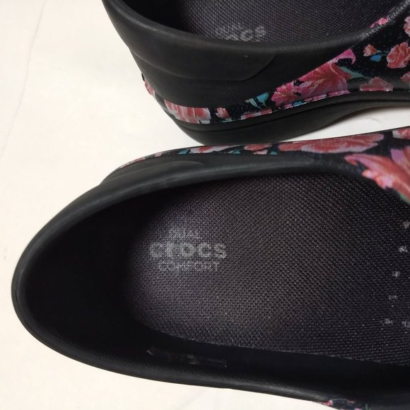 Crocs Dual Comfort Floral Clogs Women's Size 5 - Picture 7 of 10